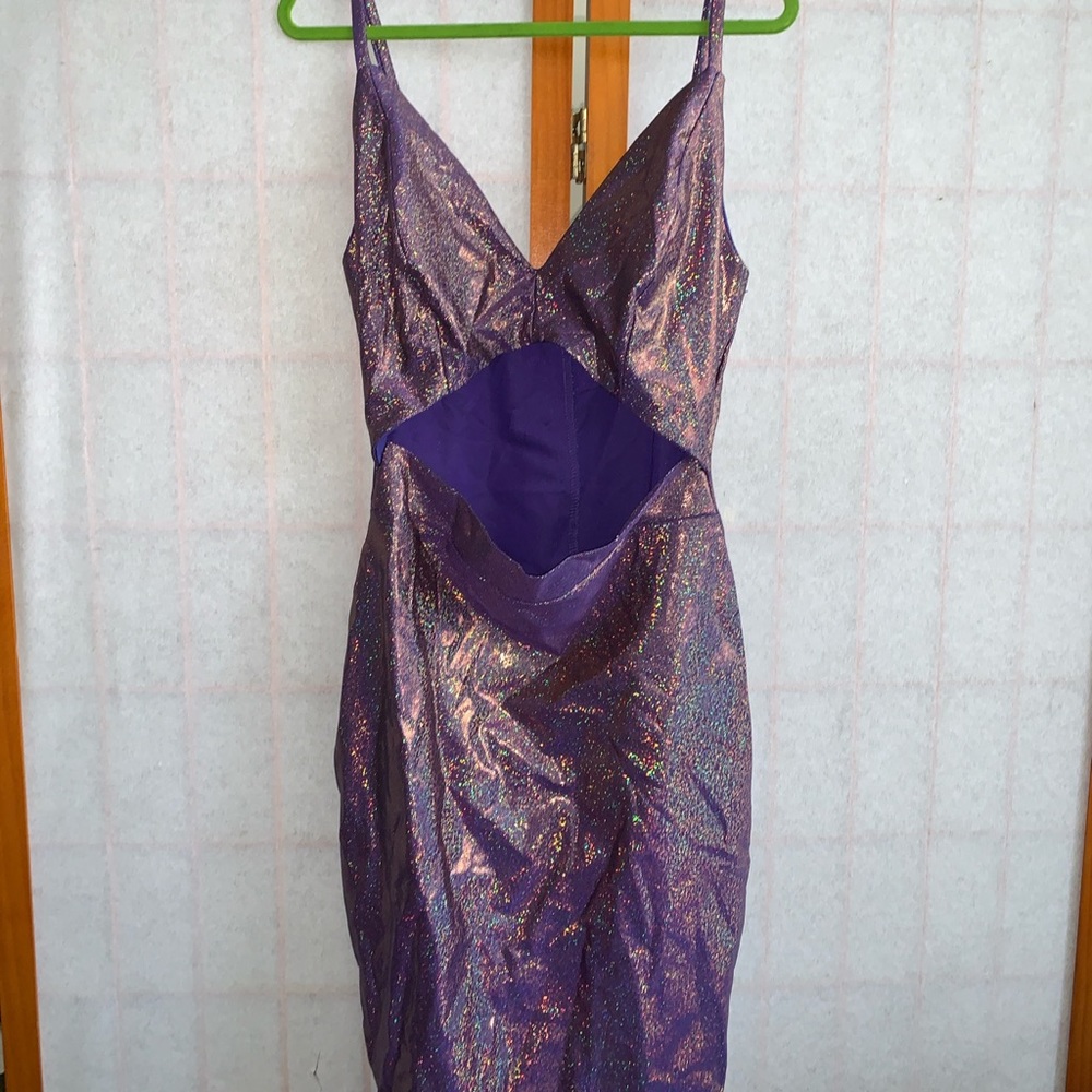 Sparkly Purple bodycon dress